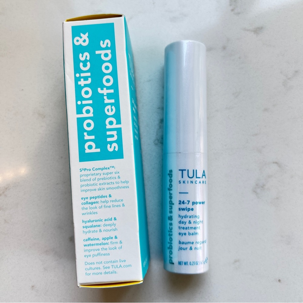 NEW - TULA 24-7 power swipe hydrating day & night treatment eye balm - Picture 2 of 4